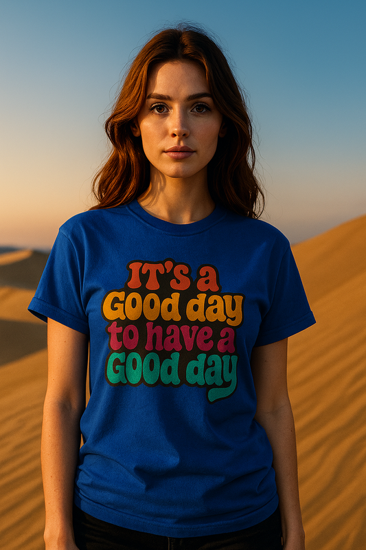 Positive Vibe T-Shirt with Colorful Motivational Quote