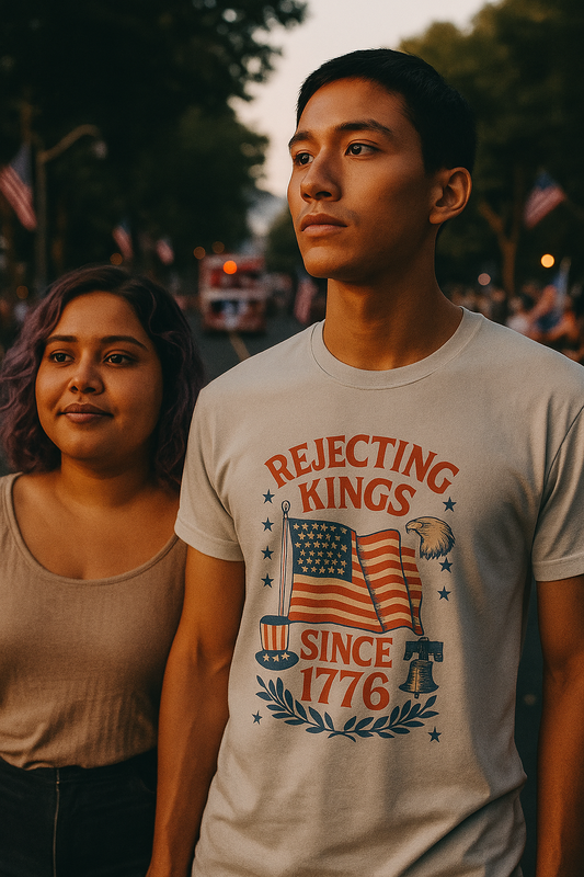 Rejecting Kings T-Shirt Patriotic 1776 Tee
