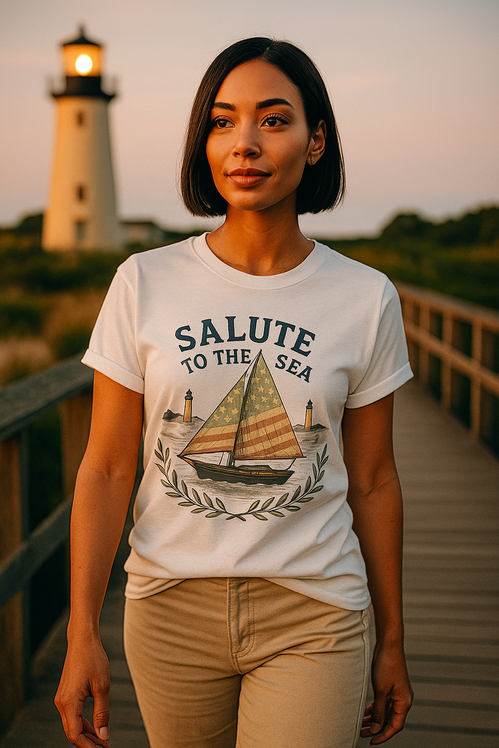 Cape Cod Sailboat T-Shirt with Nautical Design