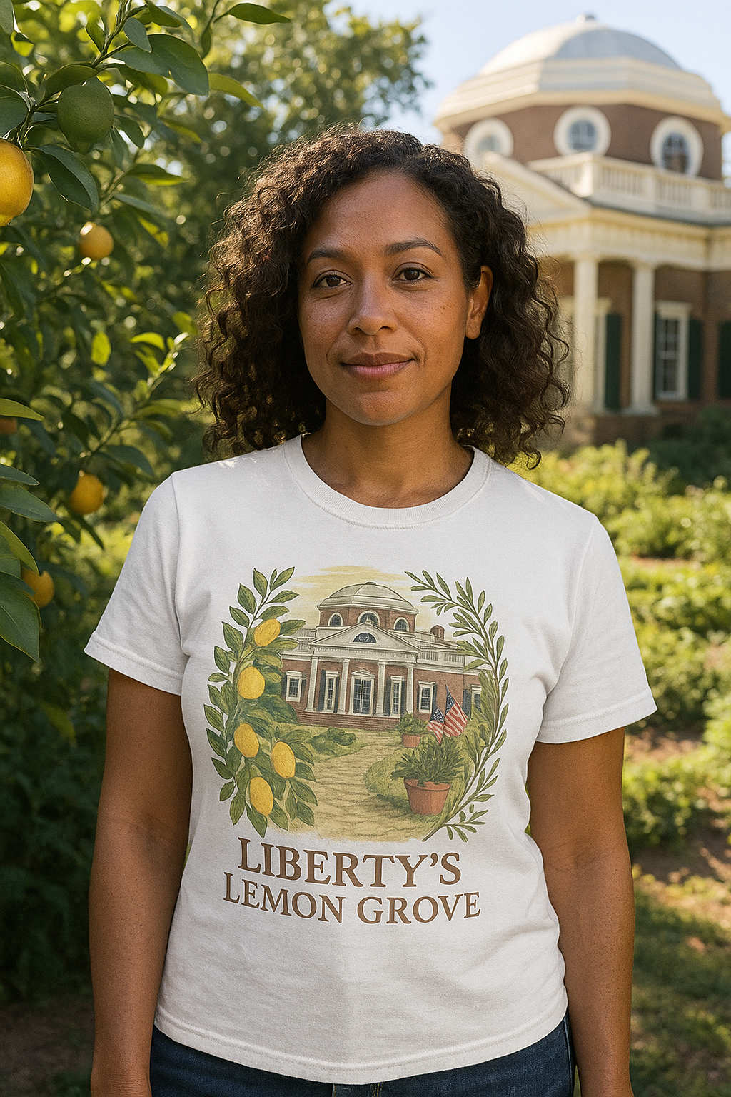Monticello Lemon Grove T-Shirt - Artistic Design