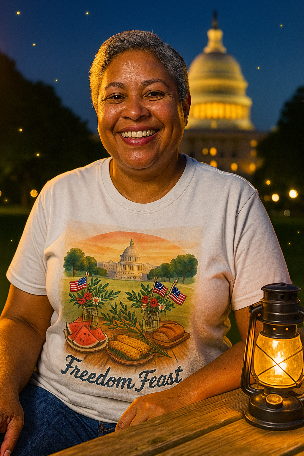 National Mall Picnic T-Shirt Freedom Feast Tee