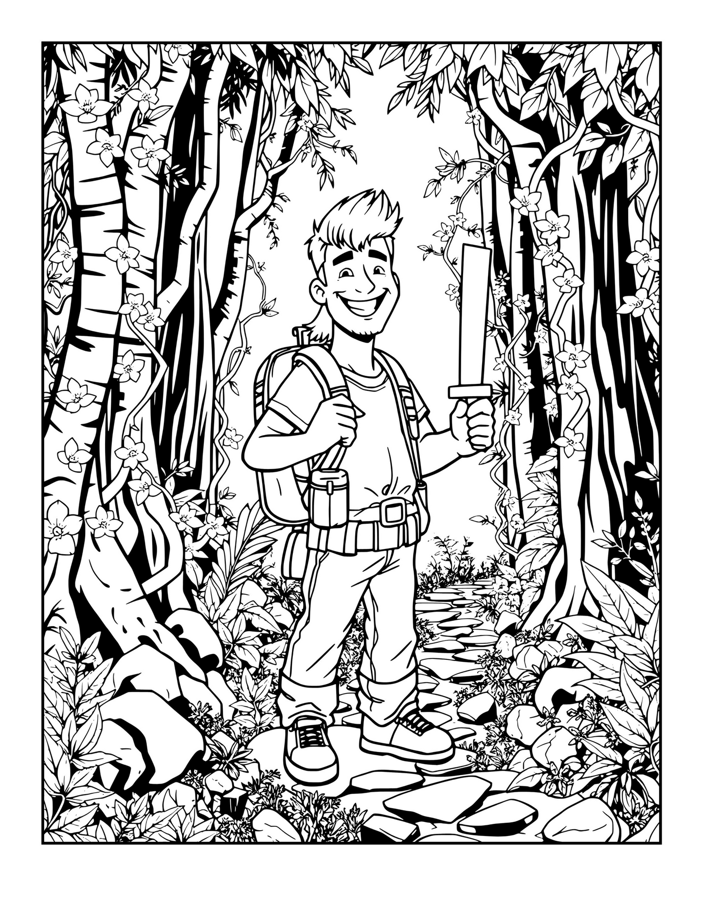 Mighty Mullets: A Wild & Wavy Coloring Adventure Digital Download