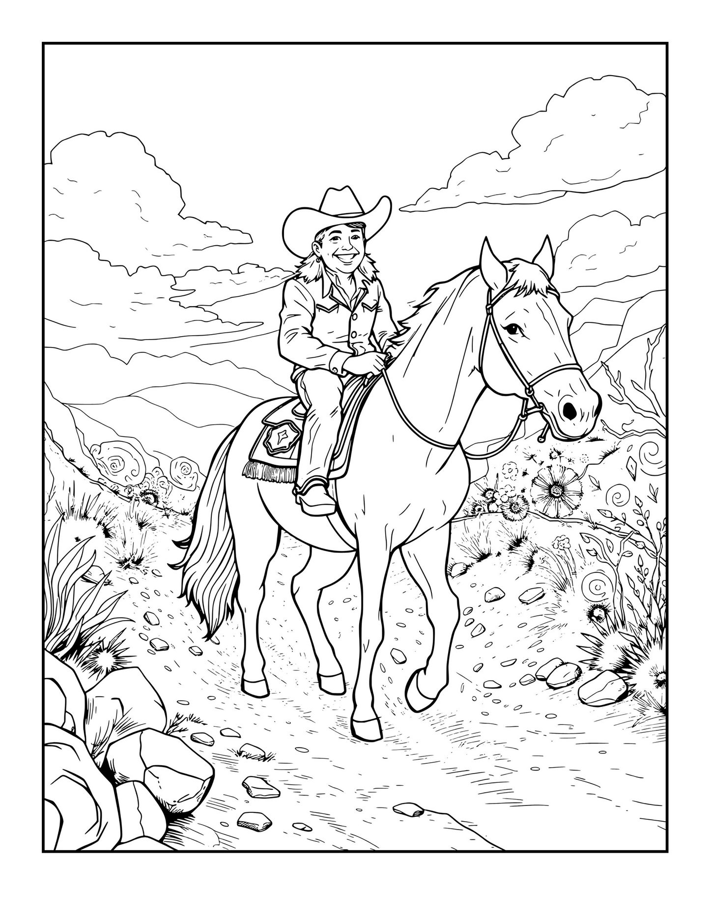 Mighty Mullets: A Wild & Wavy Coloring Adventure Digital Download