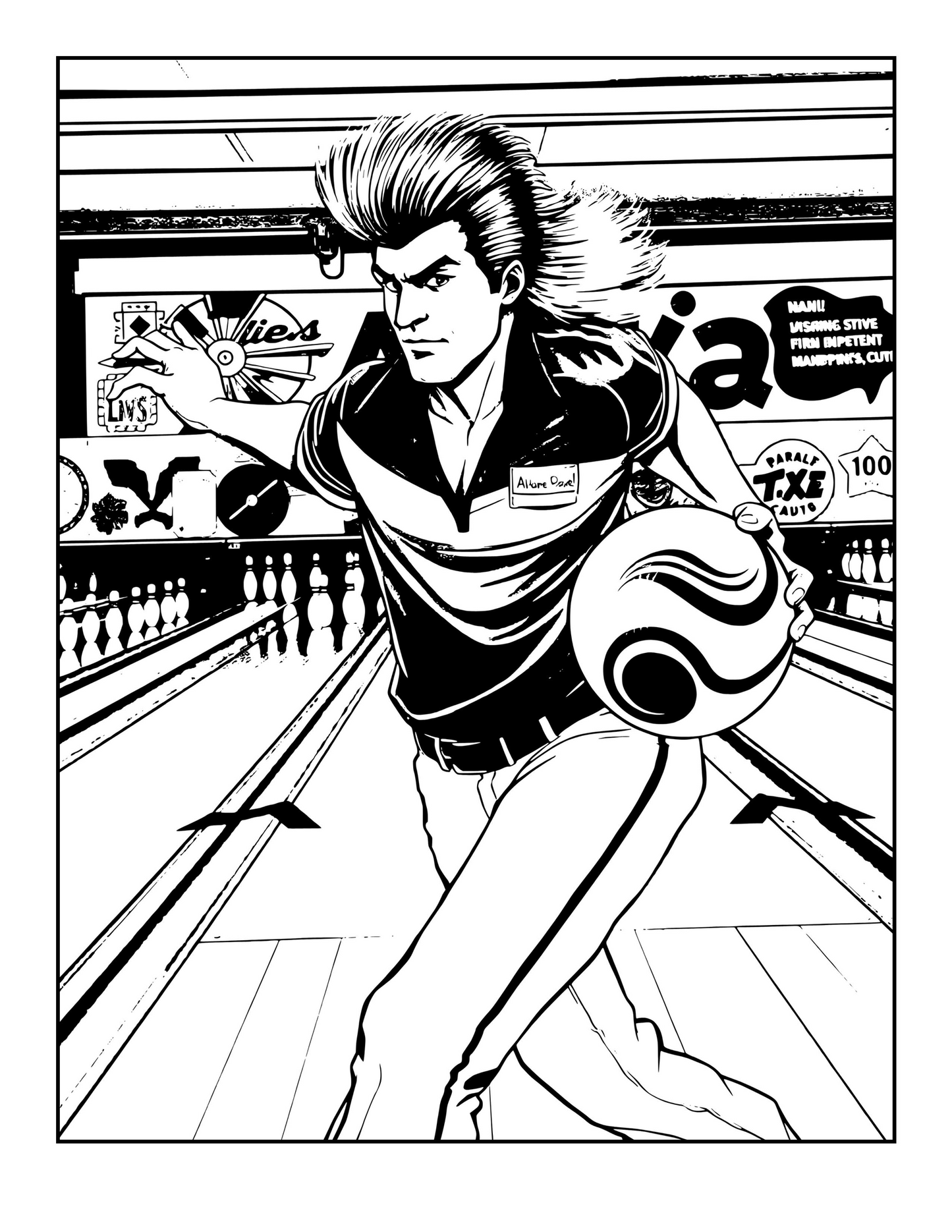 Mighty Mullets: A Wild & Wavy Coloring Adventure Digital Download