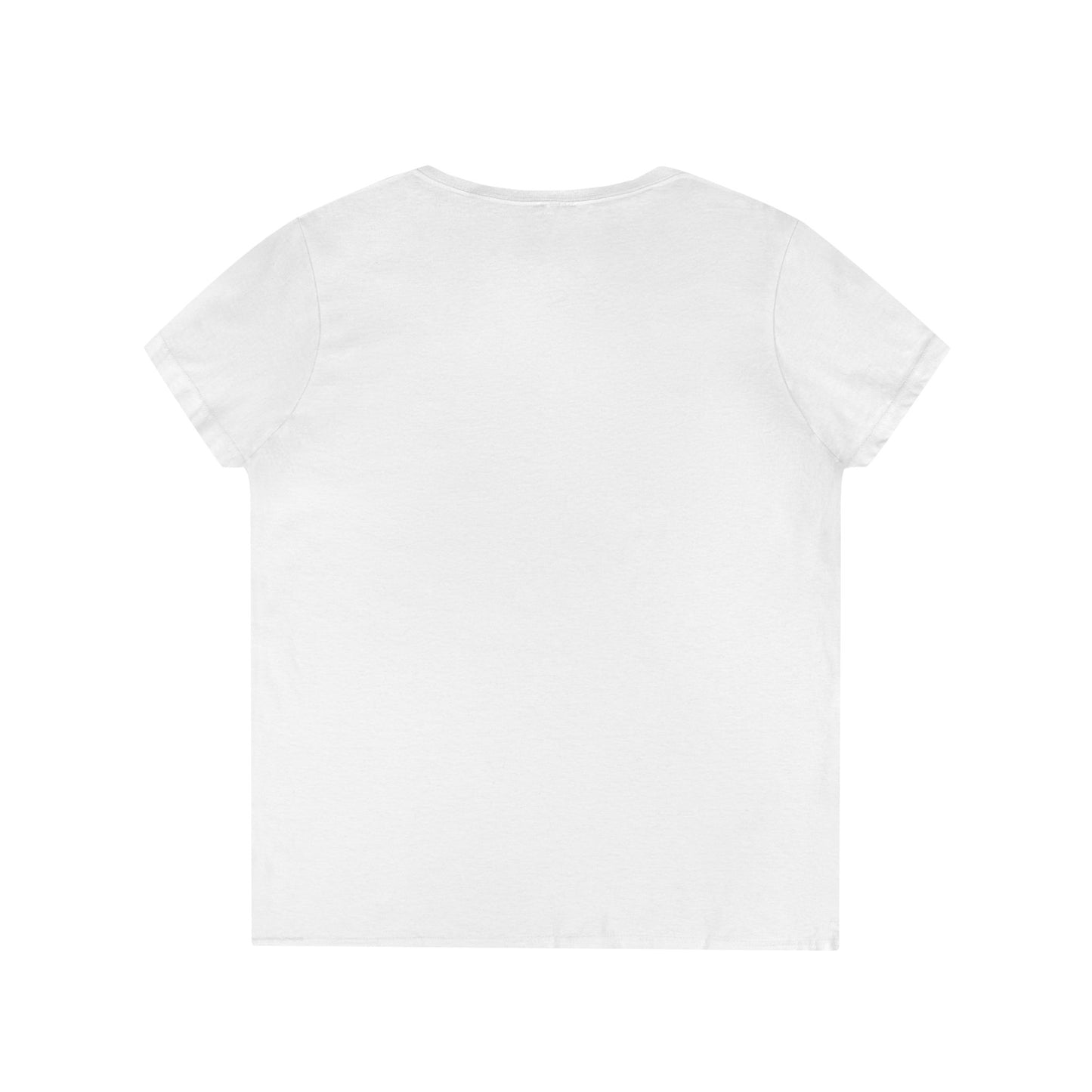 Plain white V-neck Altoona PA souvenir t-shirt from Printify shown from the back