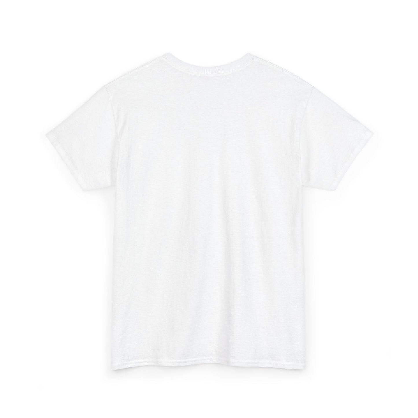 Printify plain white blank T-shirt shown from back perfect for Altoona PA vintage t-shirt designs