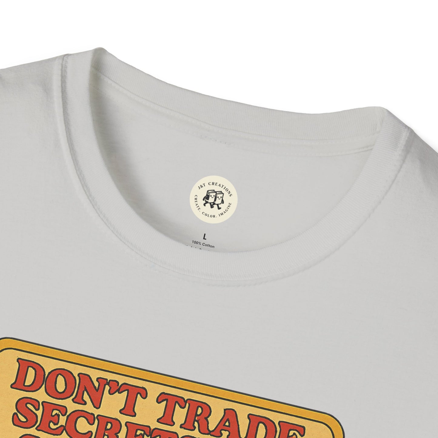 Printify white Dorian Gray vintage shirt with retro style text design on cotton fabric