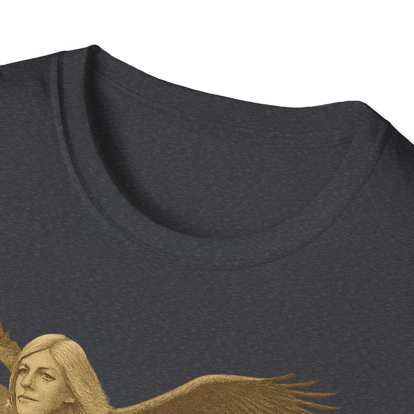 Black Printify T-shirt featuring a Founding Fathers graphic t-shirt design with detailed artwork