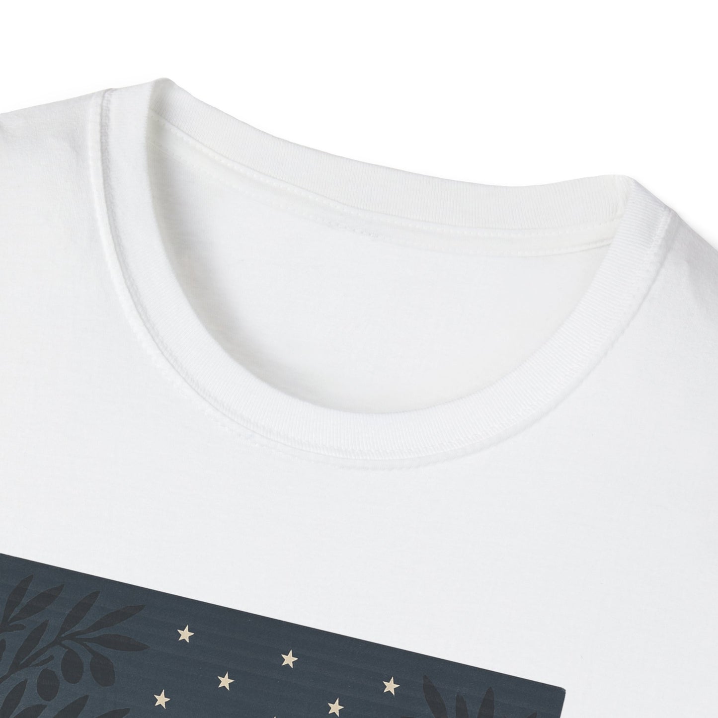 Printify white golden gate bridge summer t-shirt with crew neck and graphic design detail