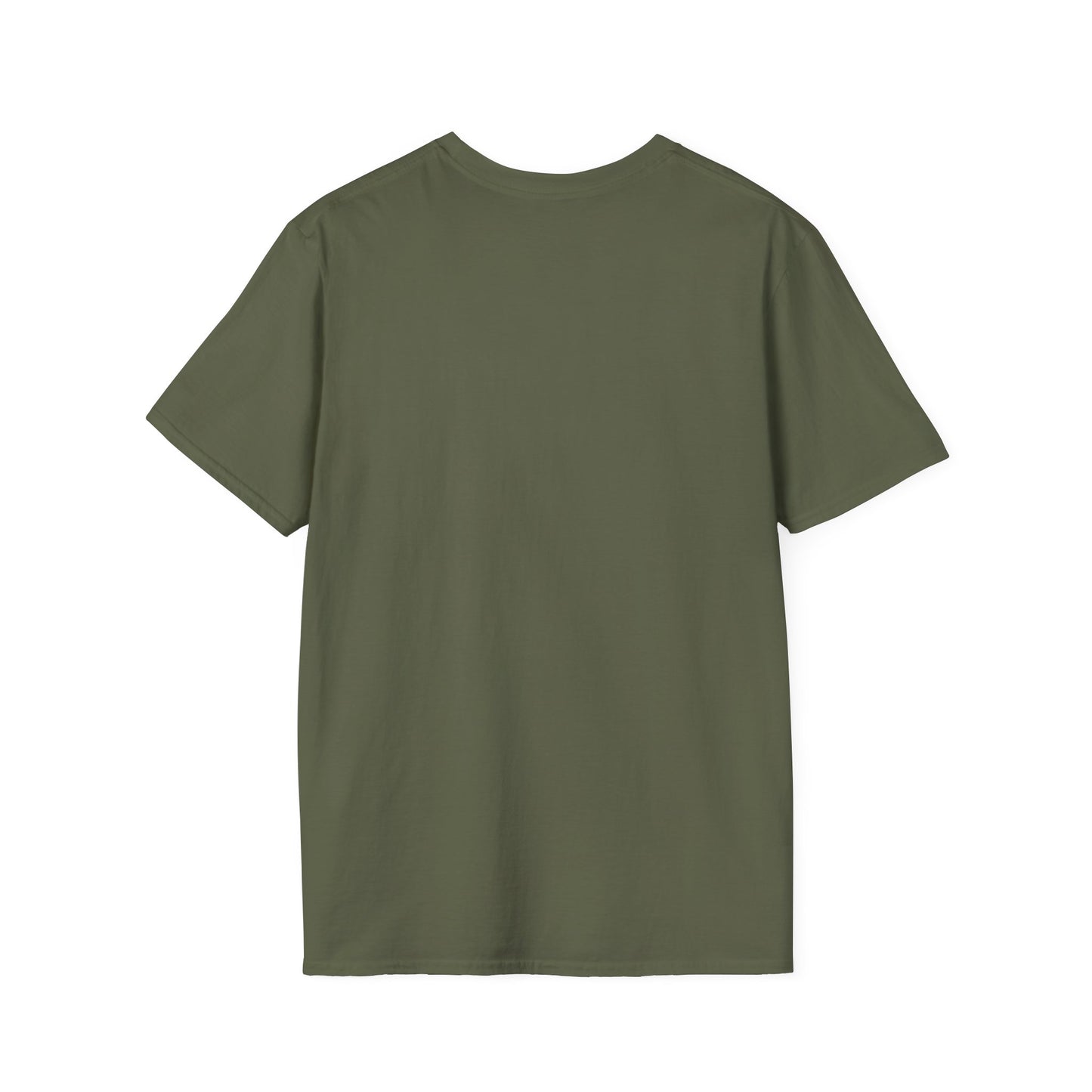 Plain olive green family reunion t-shirt from Printify with short sleeves and crew neck