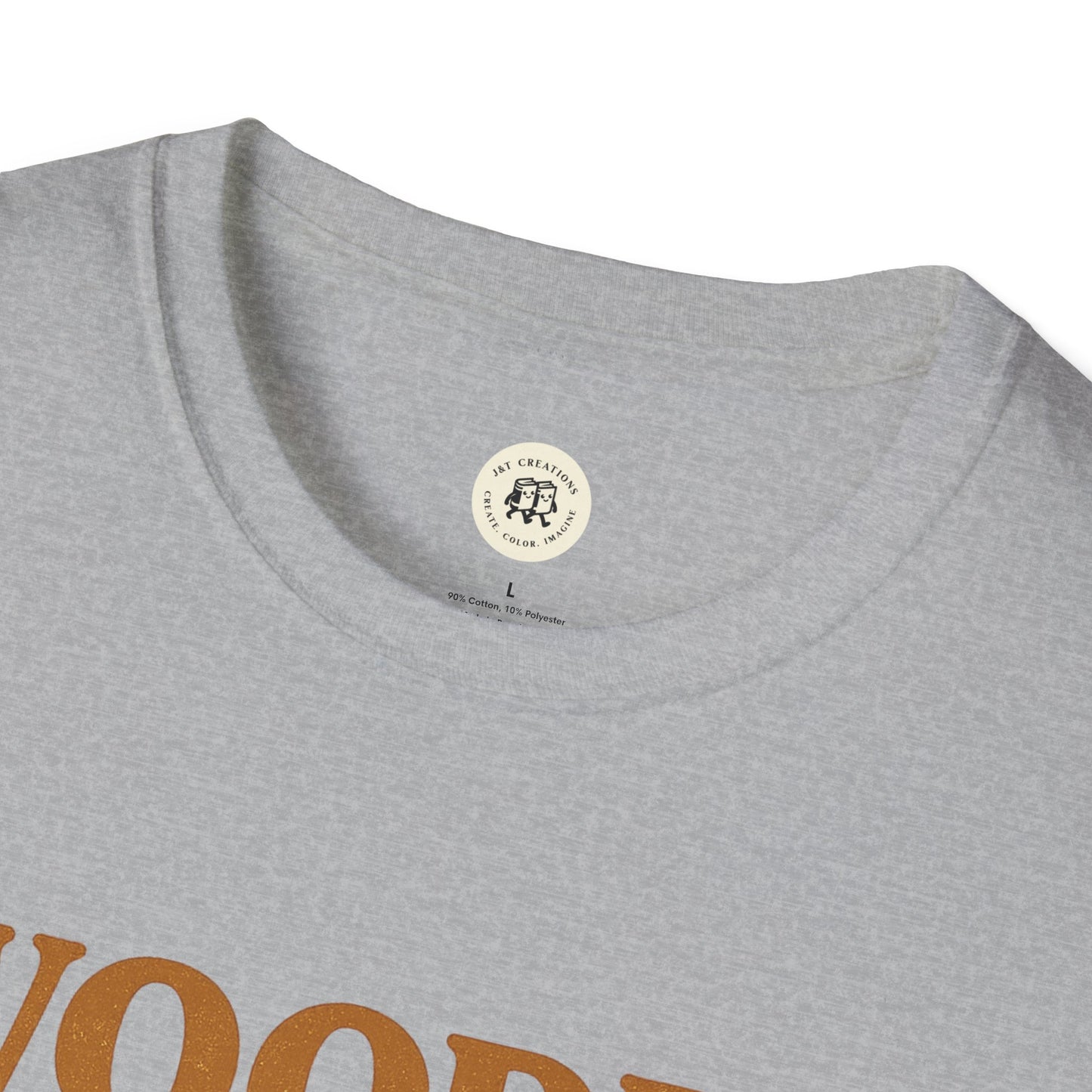 Gray wooden spoon survivor t-shirt by Printify featuring round neck and soft fabric