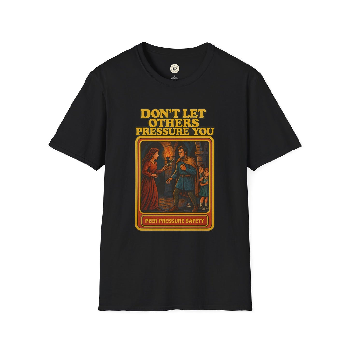 Black Lady Macbeth inspirational shirt featuring Dont Let Others Pressure You vintage style graphic