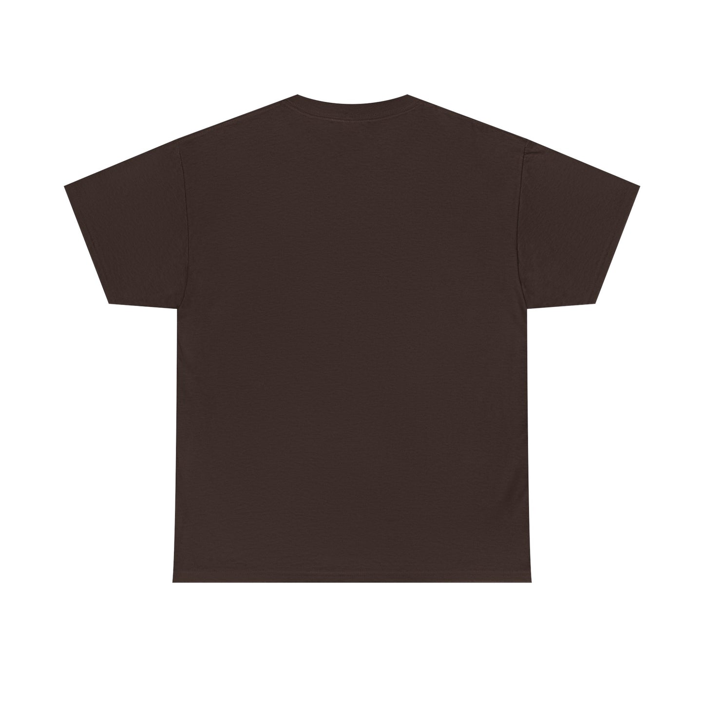 Plain black Printify T-shirt shown from the back without any design or print