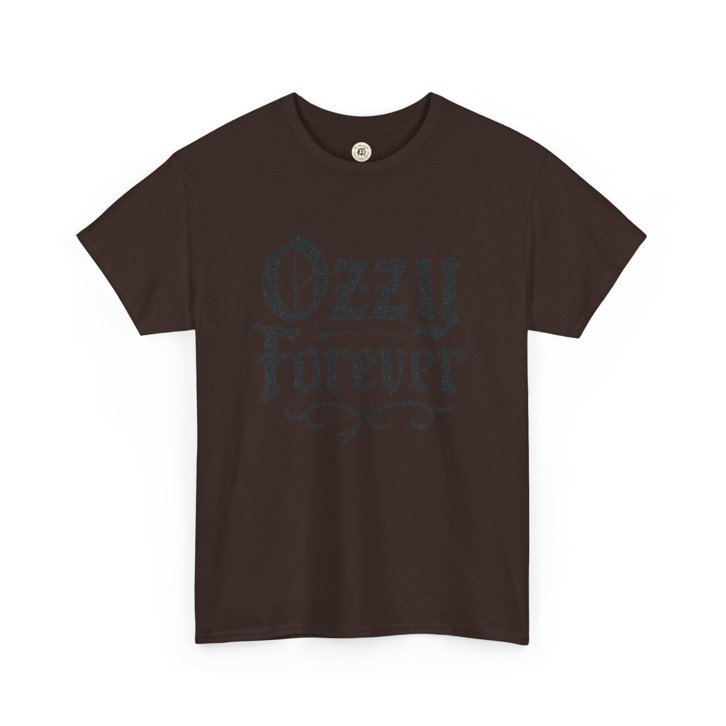 Printify brown Ozzy Osbourne tribute shirt with vintage style Ozzy Forever design