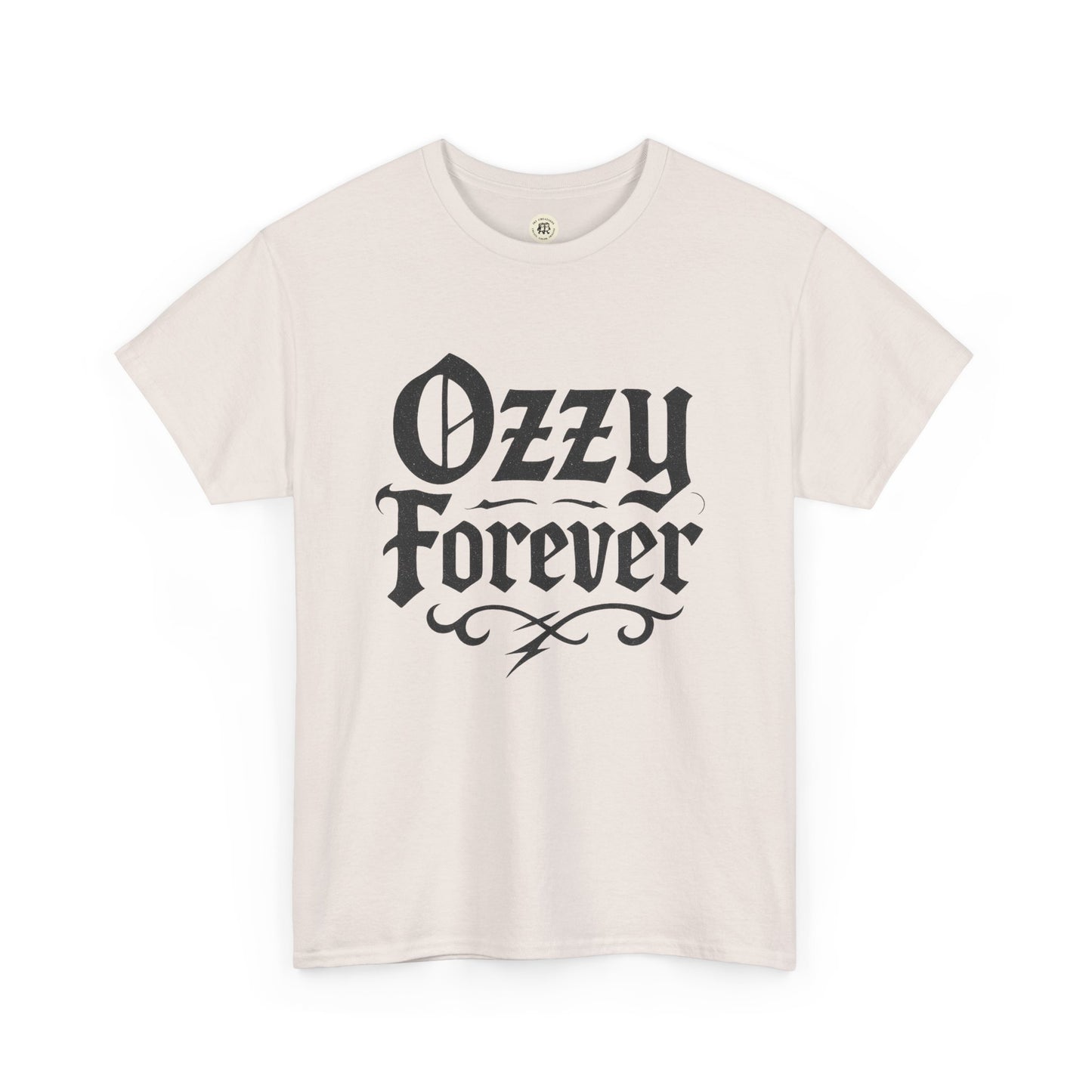 Printify Ozzy Osbourne tribute shirt in white with black Ozzy Forever graphic text