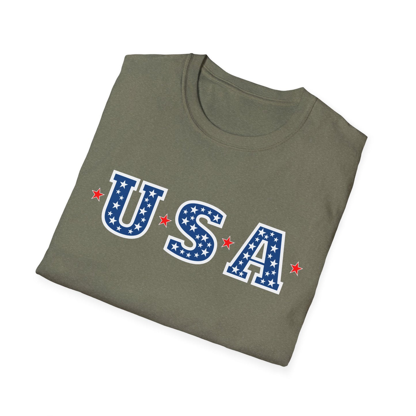 Patriotic USA T-Shirt with Star Design