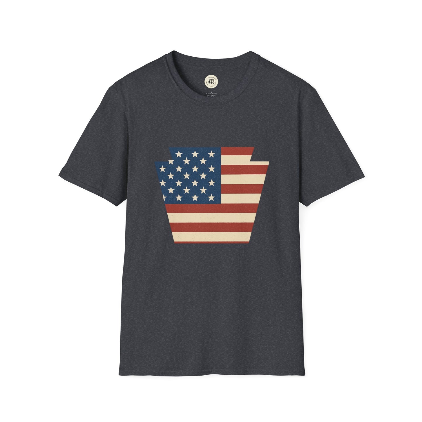 Pennsylvania Keystone American Flag Shirt