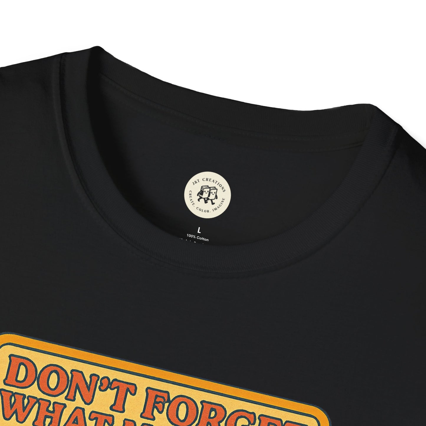 Black Printify T-Shirt featuring The Little Prince emotional safety shirt design with motivational text