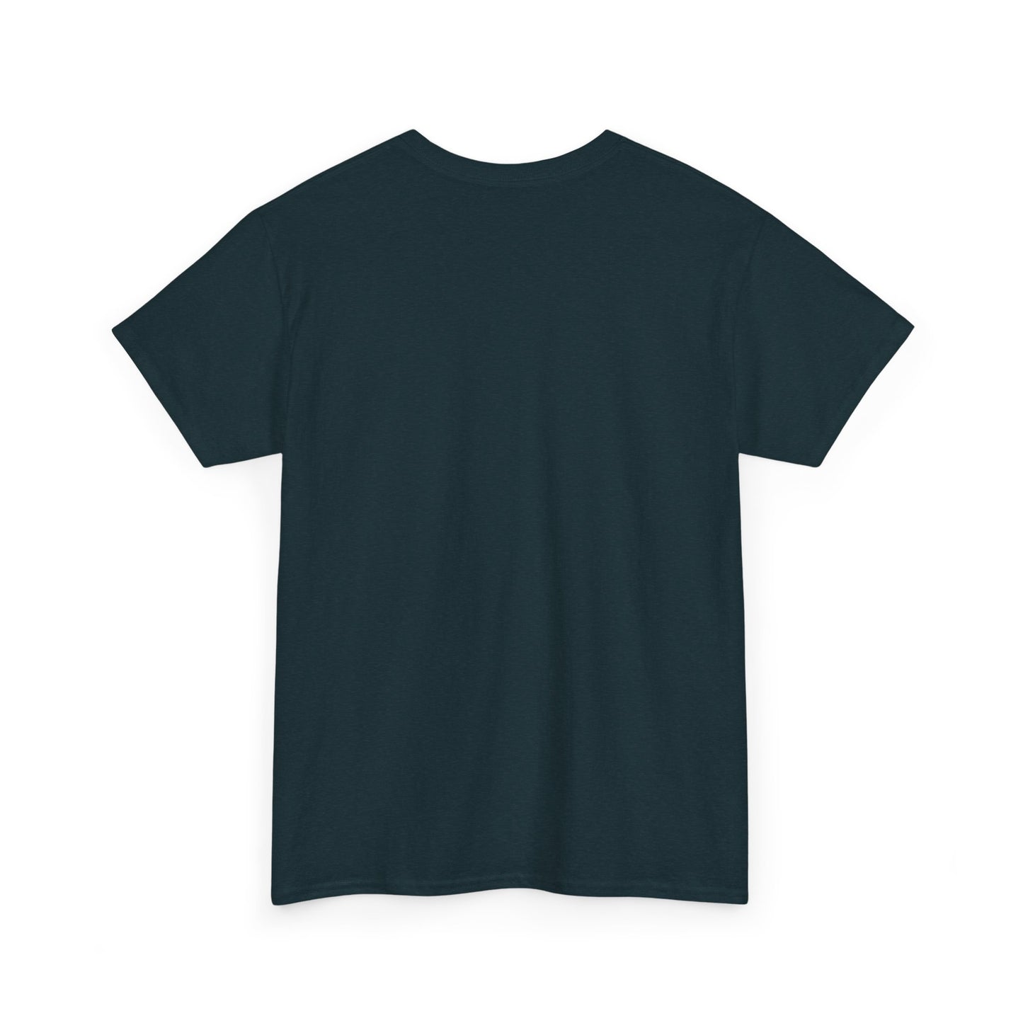 Plain black T-shirt from Printify shown from the back, perfect for customizing Ozzy Osbourne Forever shirt