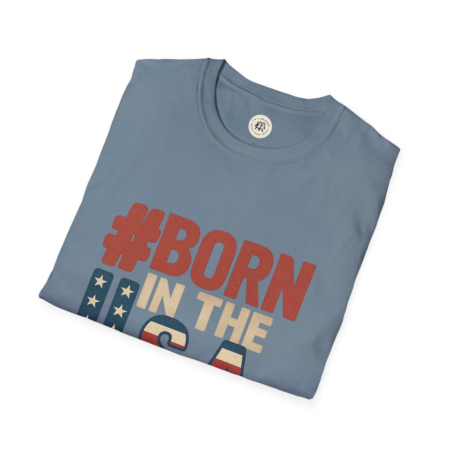 Born in the USA T-Shirt Patriotic Design