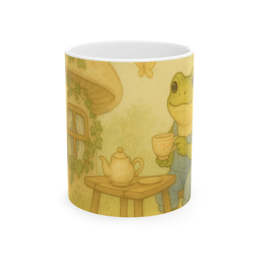 Charming Frog Mug - Perfect Gift for Nature Lovers, Unique Kitchen Decor, Cute Coffee Cup, Animal Lover Present, Garden Inspired Drinkware