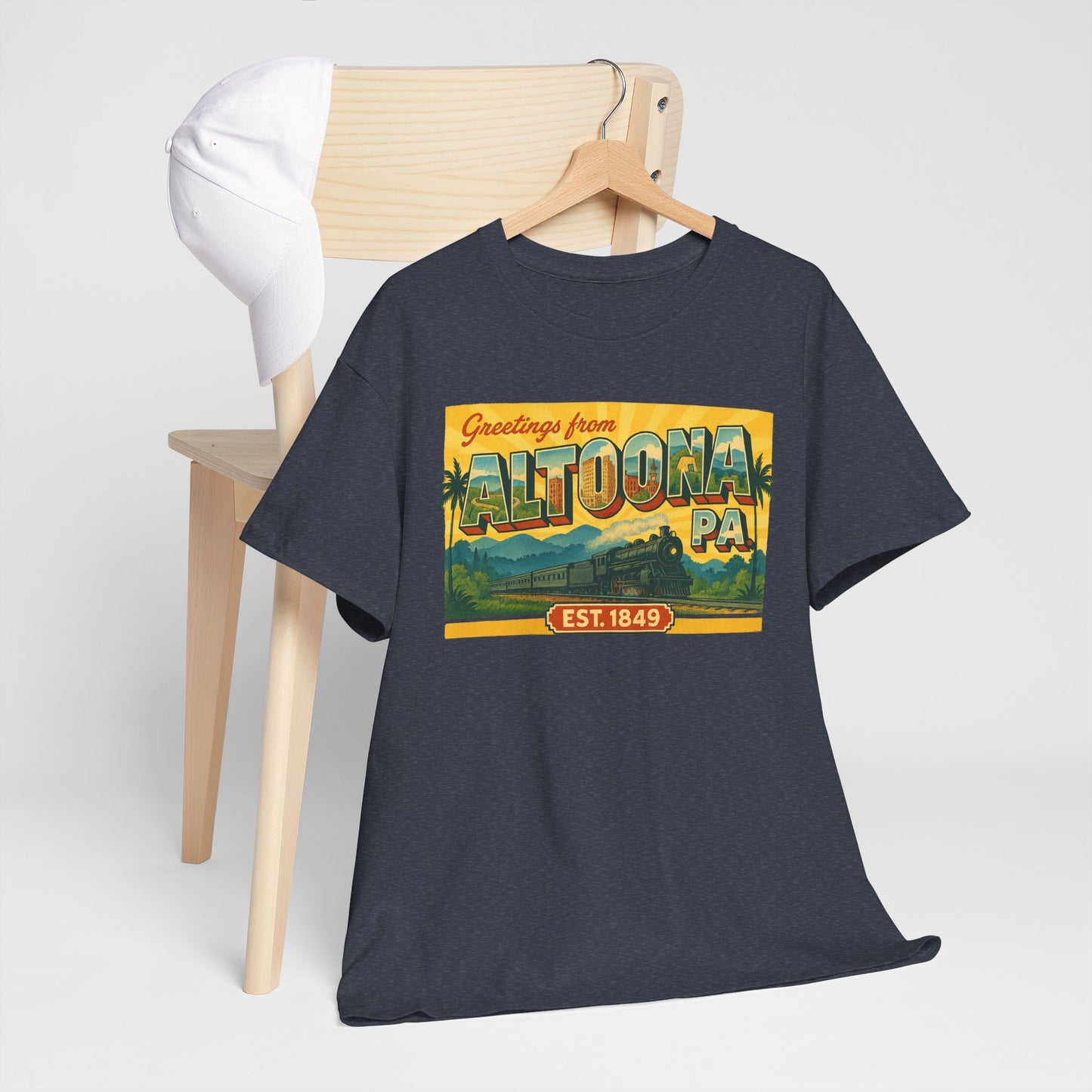 Greetings Altoona PA Souvenir T-Shirt Vintage Design