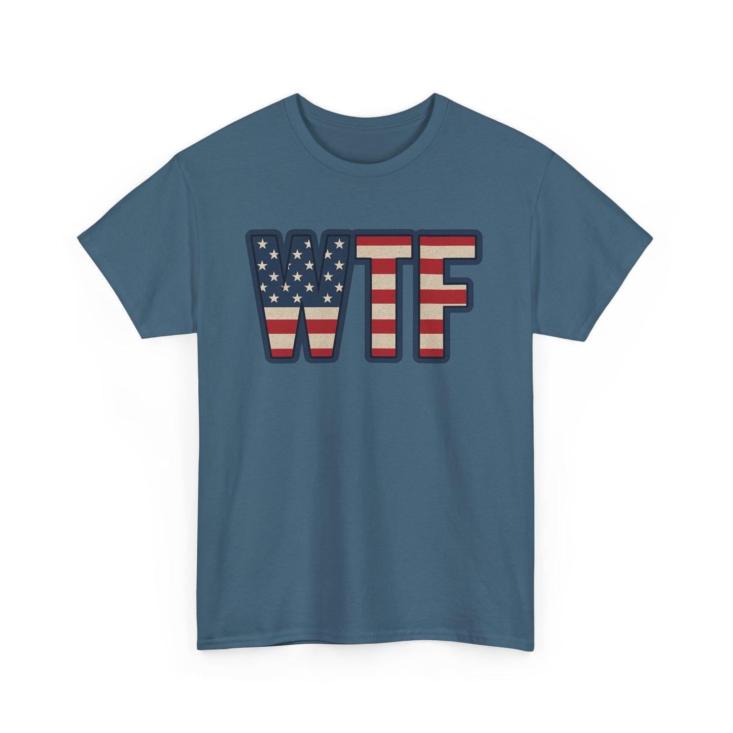 Patriotic Humor T-Shirt with USA Flag Design