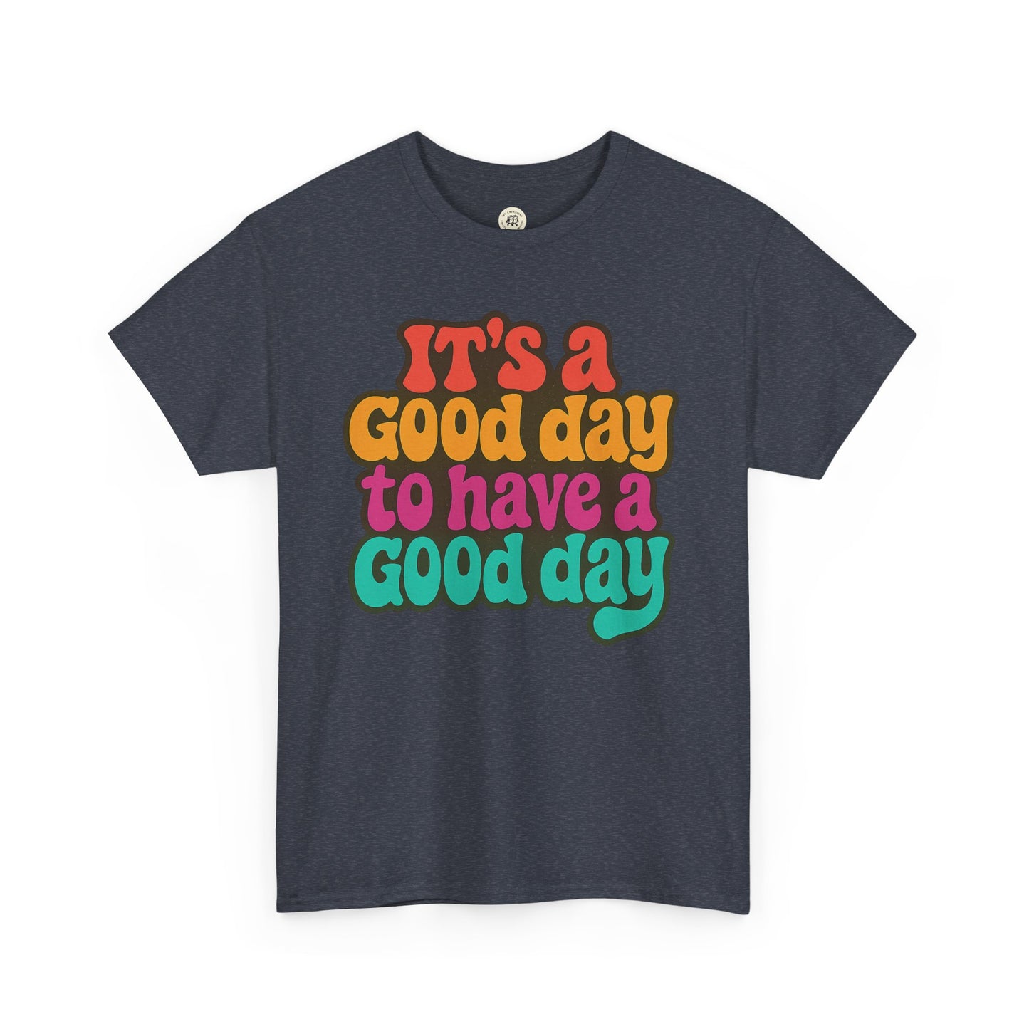 Positive Vibe T-Shirt with Colorful Motivational Quote