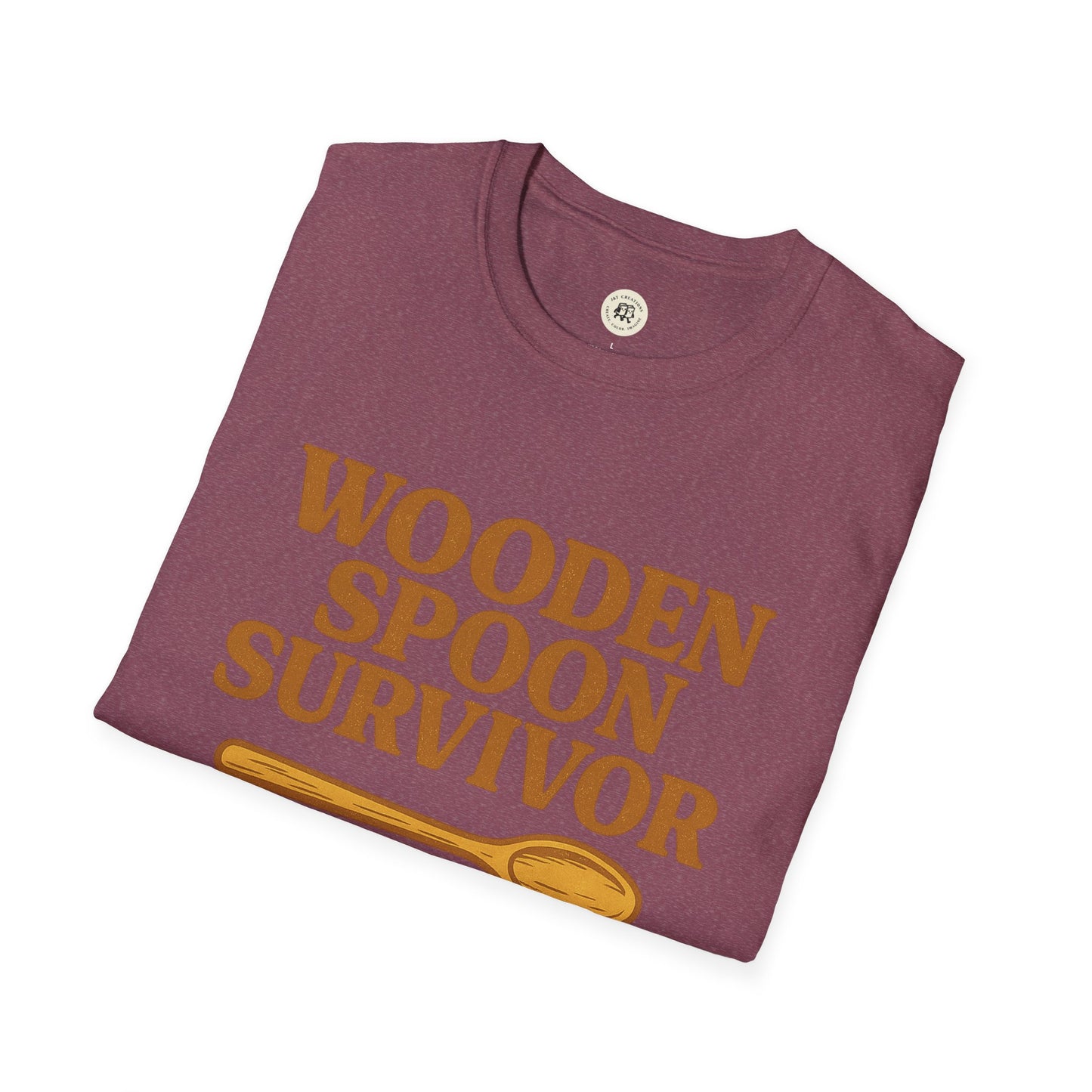 Printify Wooden Spoon Survivor T-Shirt for Teachers