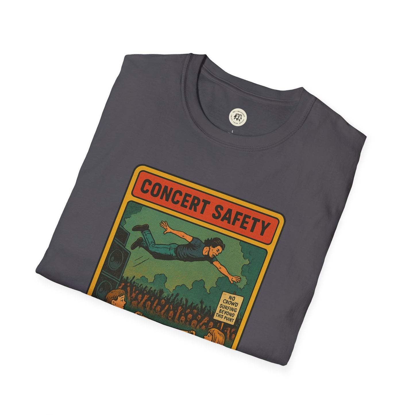 Pearl Jam Crowd Surfing Tee Concert Safety T-Shirt