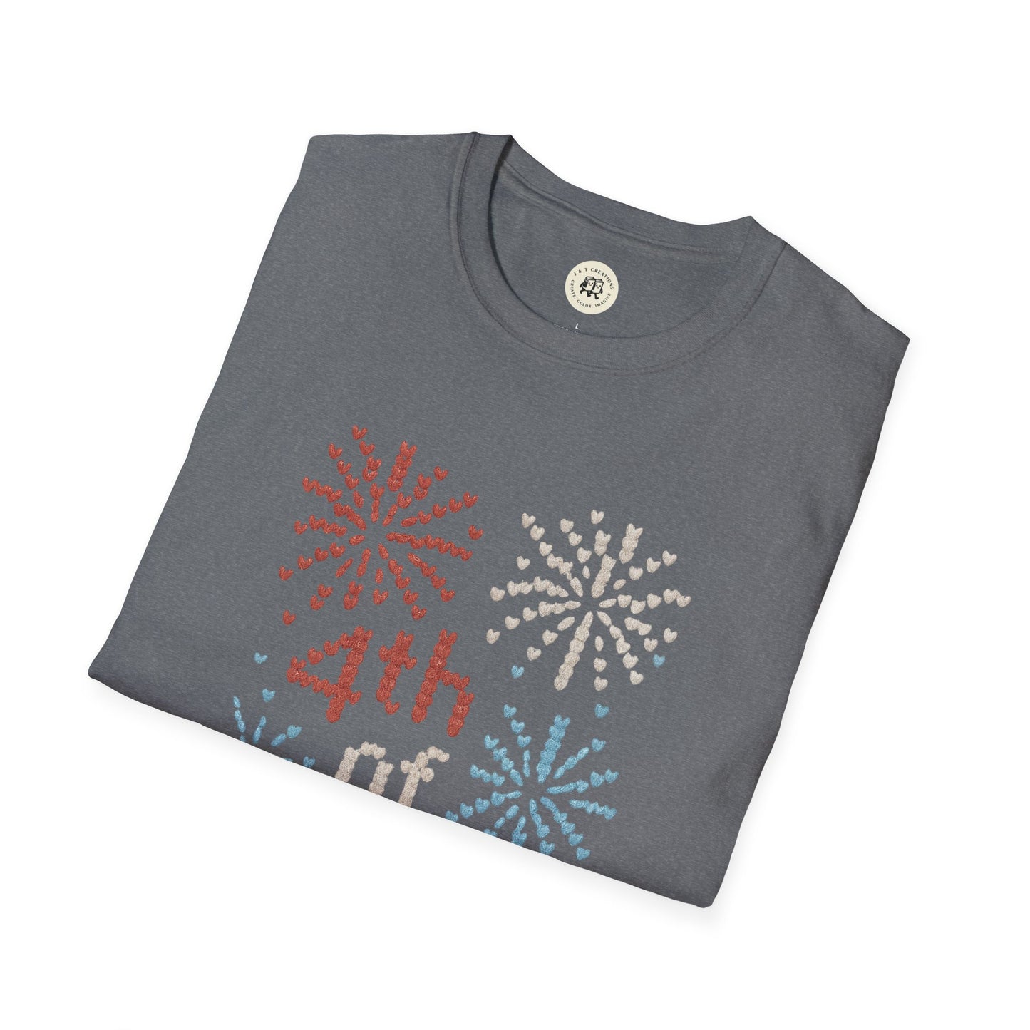 "Knitted" 4th of July Fireworks T-Shirt - Patriotic Tee