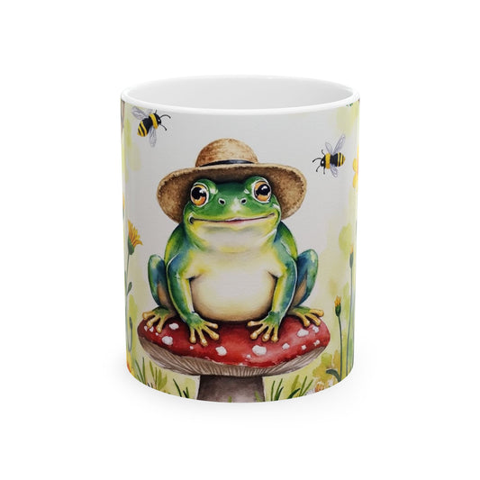 Charming Frog Mug - Perfect Gift for Nature Lovers, Unique Kitchen Decor, Cute Coffee Cup, Animal Lover Present, Garden Inspired Drinkware