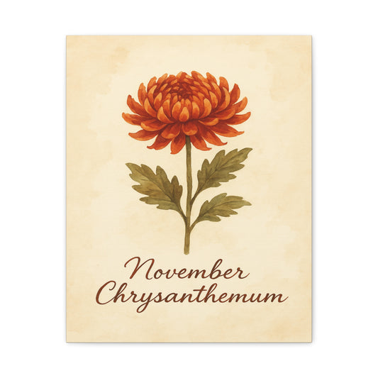 November Decor, Home Decor, Gift for New Year, Floral Artwork, Gallery Wall