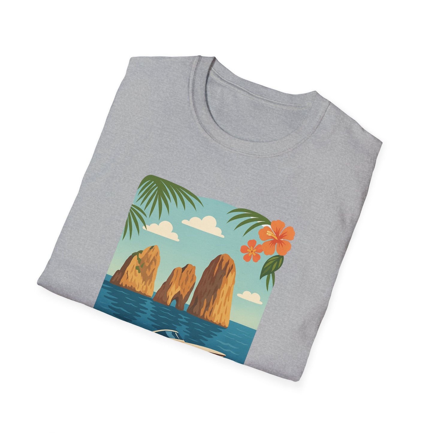 Capri Coastal Speedboat T-Shirt | Italy Mediterranean Shirt | Italian Summer Tee | Jetset Style | Travel Graphic Shirt