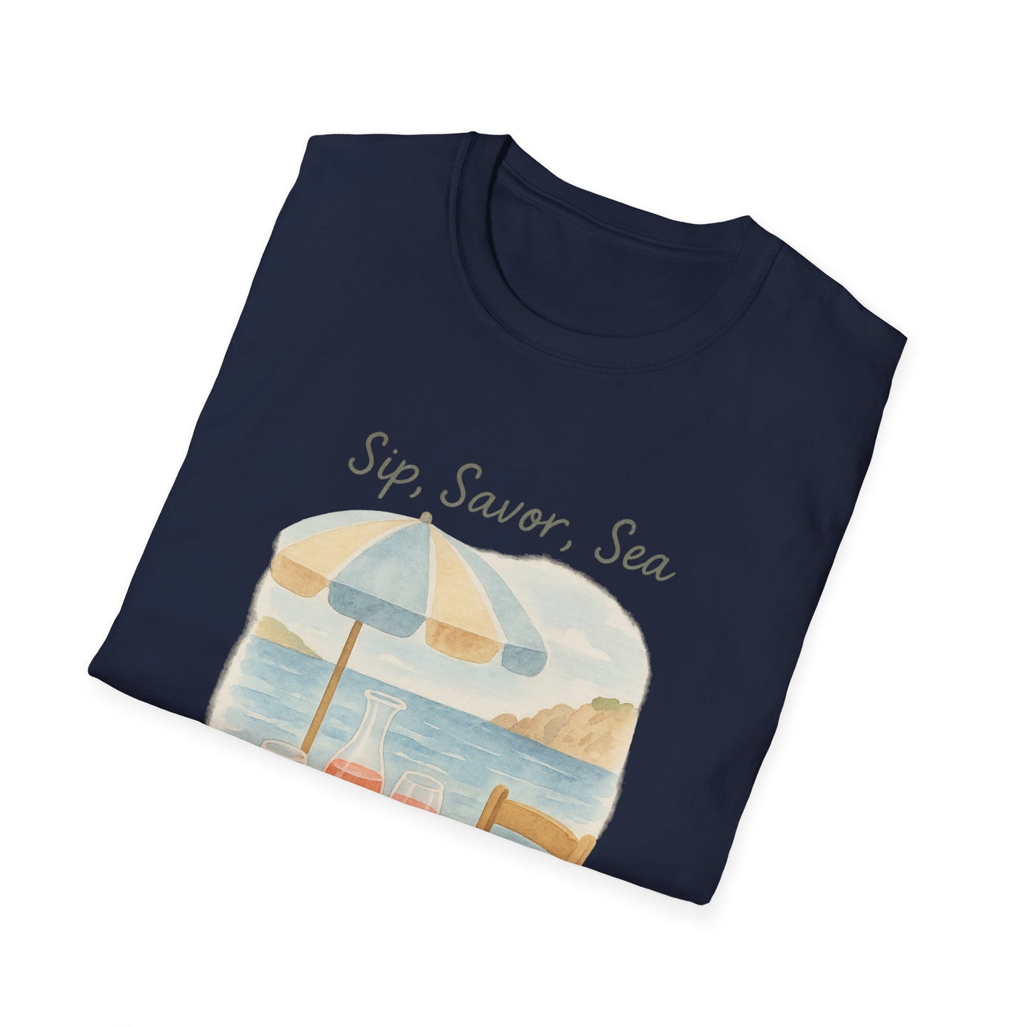 French Riviera Café T-Shirt | Mediterranean Coastal Tee | Italy Greece Travel Shirt | Summer Graphic | Seaside Style