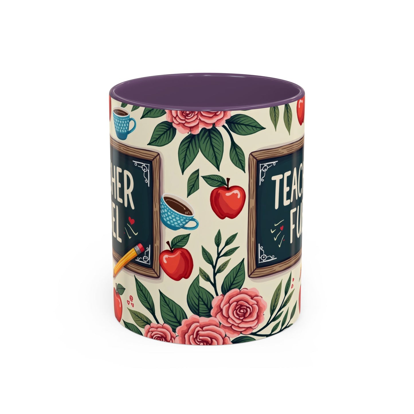 Teacher Fuel Coffee Mug - Fun Gift for Educators, Cute Tea Mug, Back to School Coffee Cup, Teacher Appreciation Present, Classroom Decor