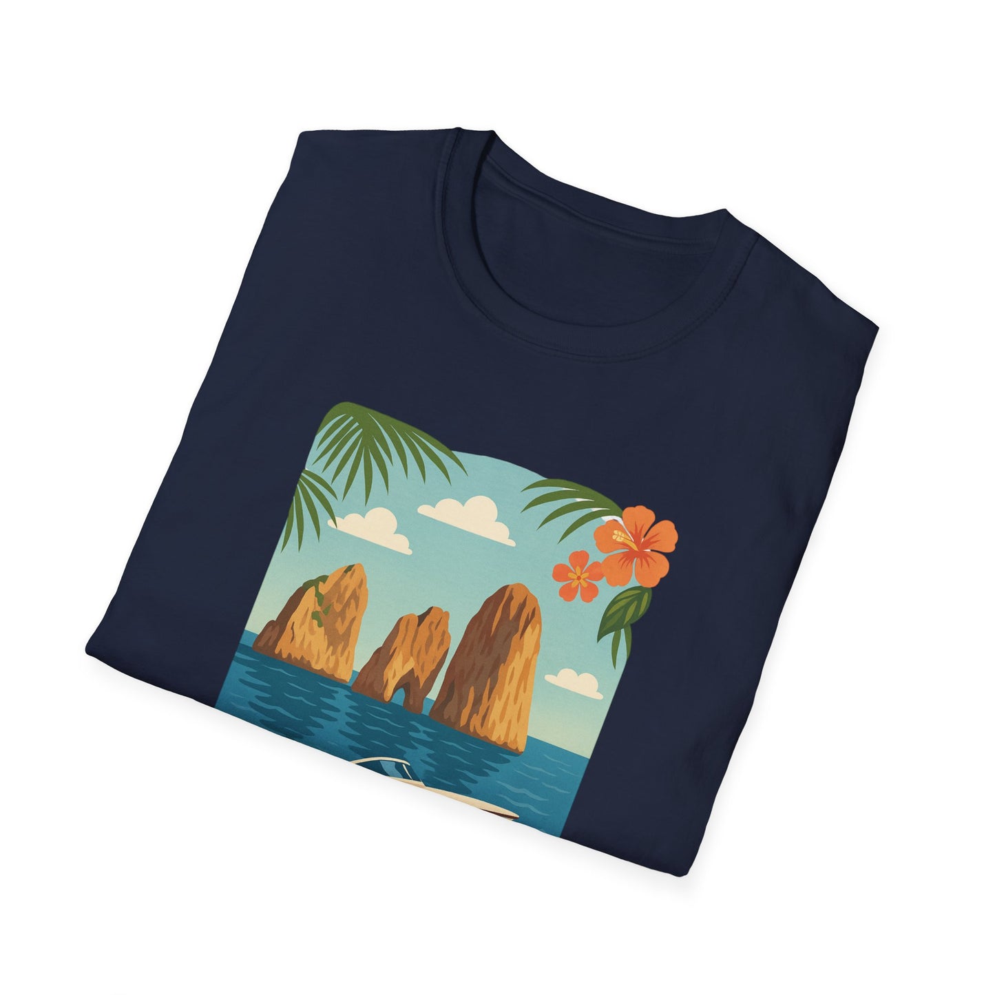 Capri Coastal Speedboat T-Shirt | Italy Mediterranean Shirt | Italian Summer Tee | Jetset Style | Travel Graphic Shirt