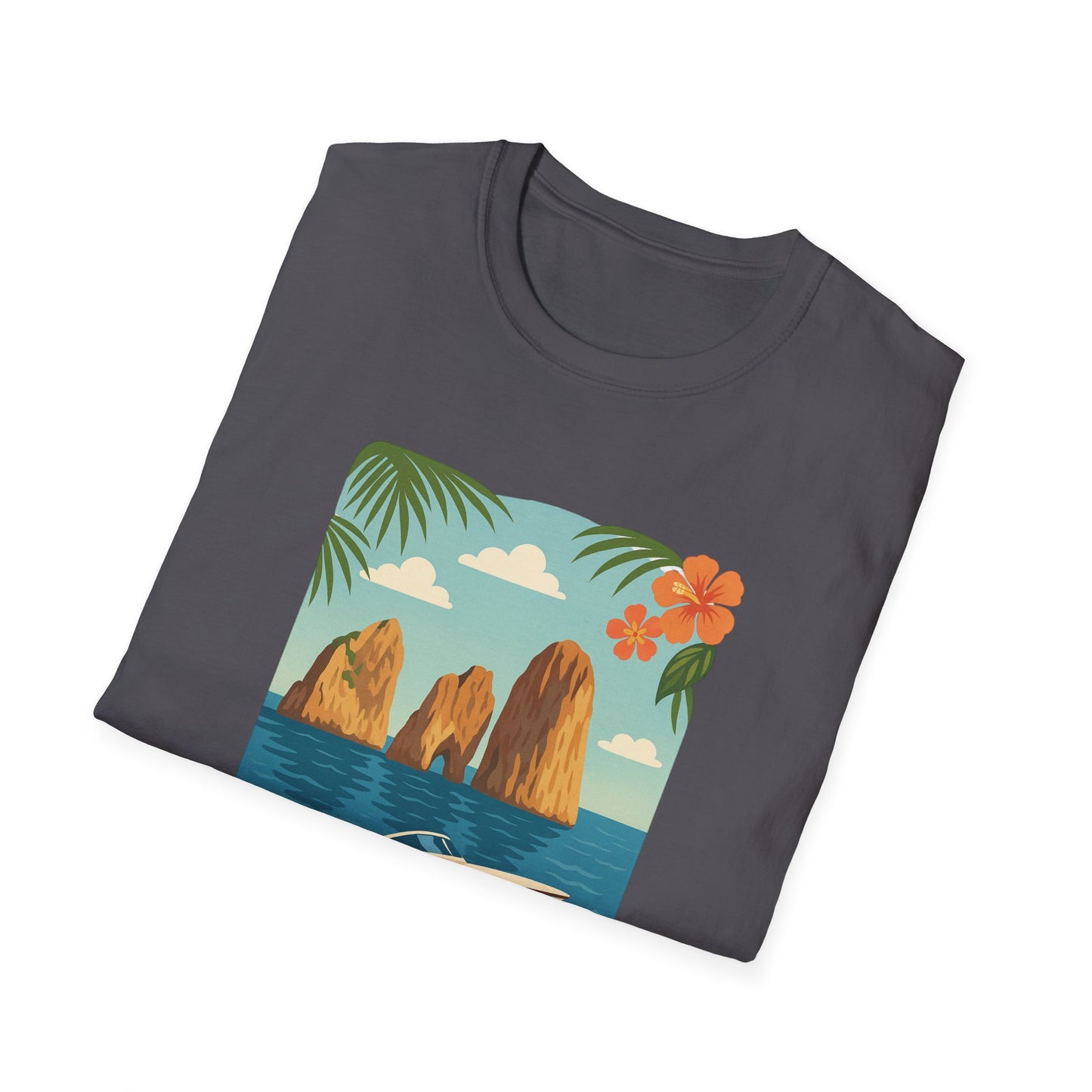 Capri Coastal Speedboat T-Shirt | Italy Mediterranean Shirt | Italian Summer Tee | Jetset Style | Travel Graphic Shirt
