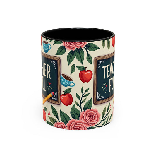 Teacher Fuel Coffee Mug - Fun Gift for Educators, Cute Tea Mug, Back to School Coffee Cup, Teacher Appreciation Present, Classroom Decor