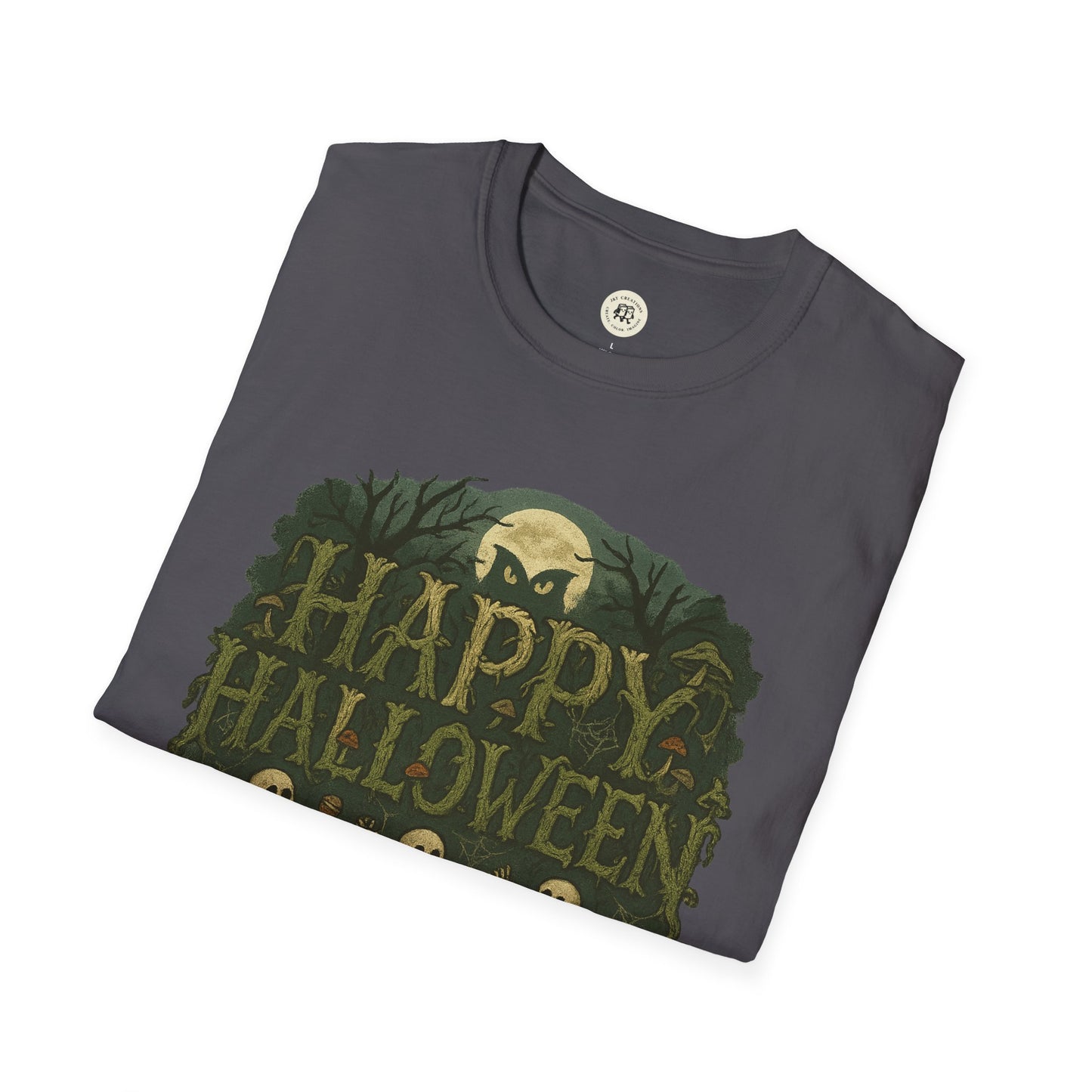 Halloween Skeleton Graphic Tee - Happy Halloween