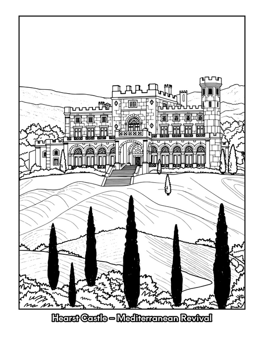 American Icons: A Coloring Tour of U.S. Architecture An Educational Coloring Book Featuring 50 Famous Buildings Across the United States