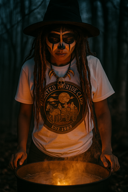 Haunted Hayride T-Shirt - Vintage Halloween Design