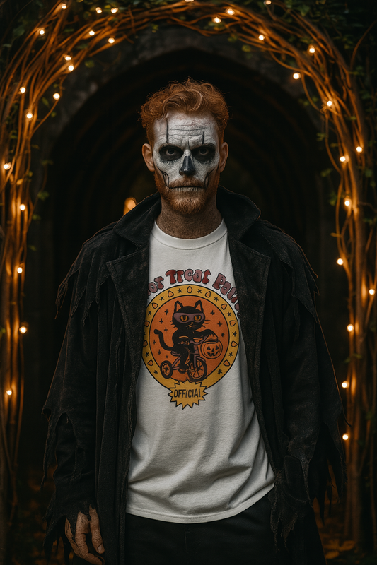 Halloween Cat T-Shirt Trick or Treat Patrol