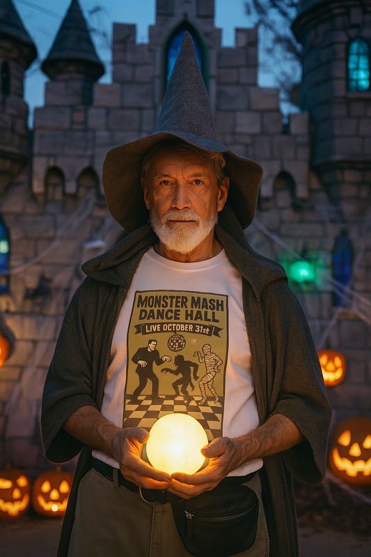 Vintage Halloween T-Shirt Monster Mash Design