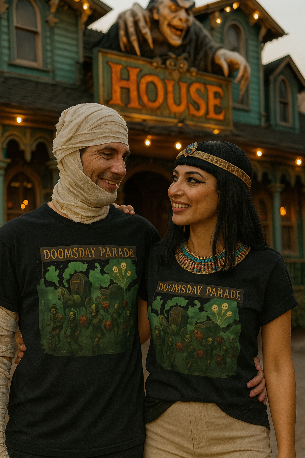 Doomsday Parade Graphic Tee - Unique Art T-Shirt