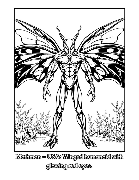 Cryptid Creatures of the World! Coloring Book