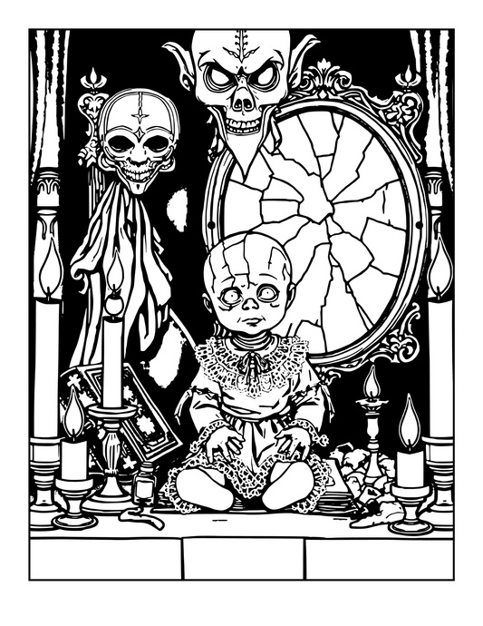 Cursed Objects: A Paranormal Coloring Experience