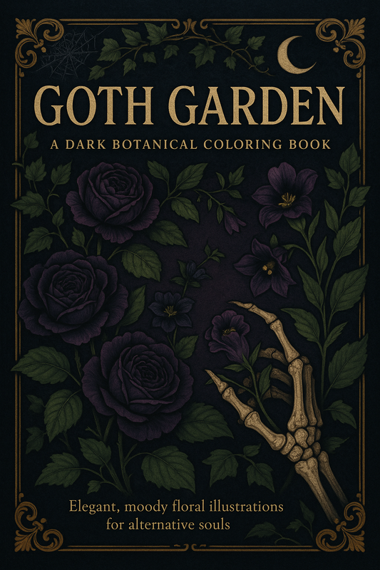 Goth Garden: A Dark Botanical Coloring Book