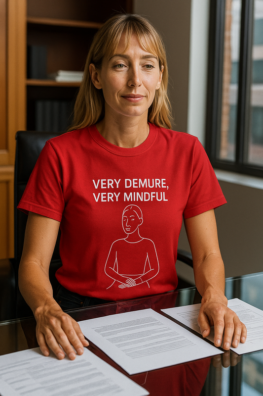 Mindfulness Graphic T-Shirt - Calm & Demure Design