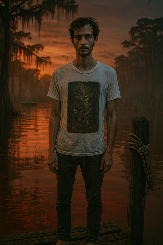 Haunted Huck Finn T-Shirt with Unique Art Design